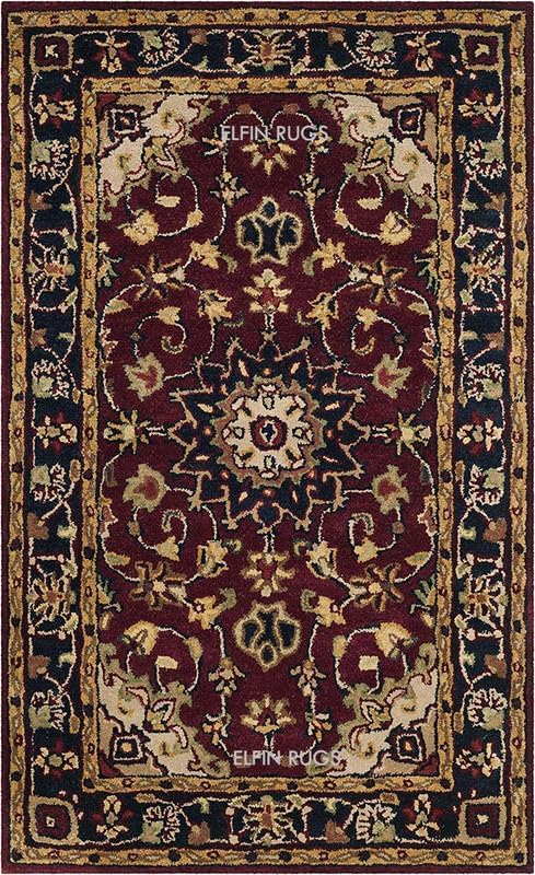 Image of OLEFIN Handmade Thick Woolen Anti Slip Carpet and Rugs for Living Room Bedroom Hall Dinning Room Kids Room Rugs