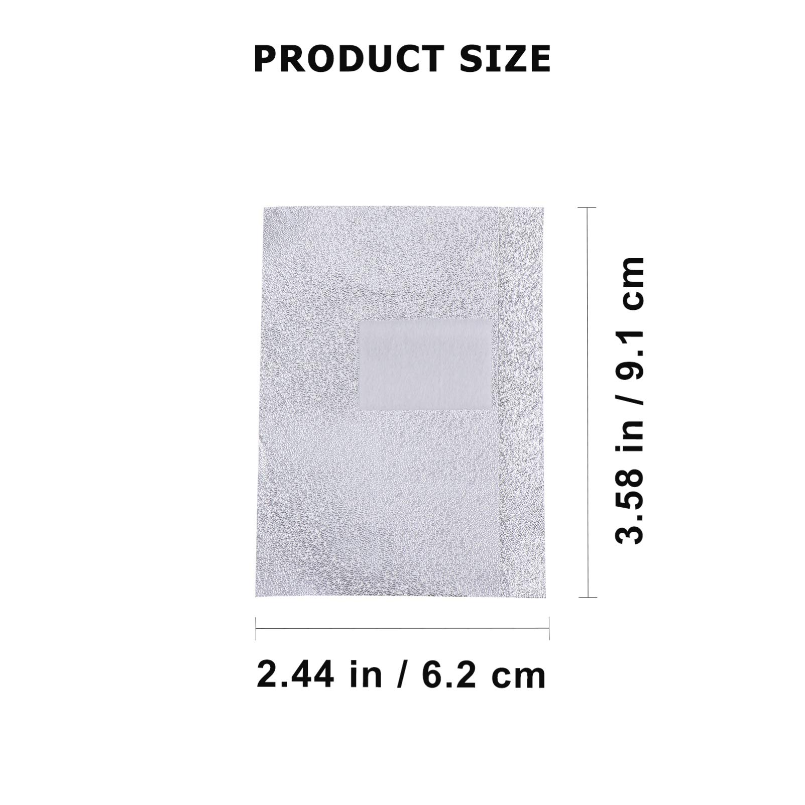 NOLITOY Gel Nail Polish Remover Pads 500pcs Nail Foil Wraps Soak off Gel Polish Non-velvet Makeup Remover Cotton Pads