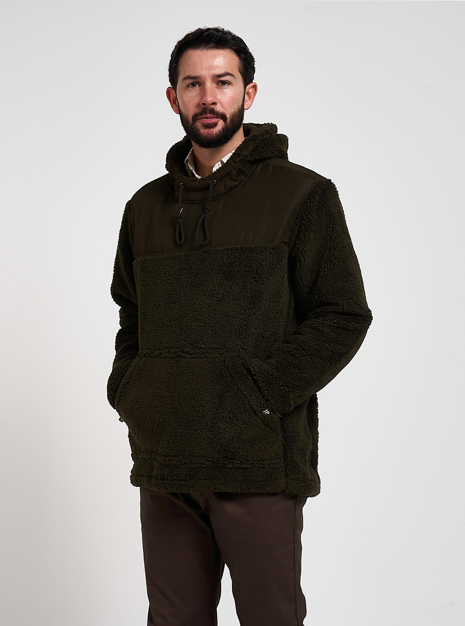 JACK PYKE Sweat à capuche en polaire Sherpa à manches longues Gen 2 Camel