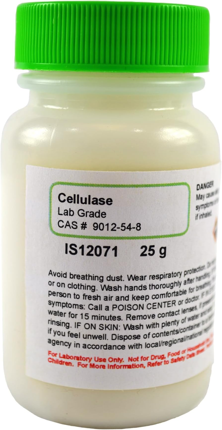 Innovating Science - Cellulase 25 g - Lab Grade for Cellulose Breakdown, Biofuel Research, Enzyme Studies, and Plant Tissue Digestion