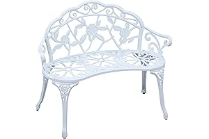Sun-Ray Premier 3ft Cast Iron Outdoor Patio Garden Park Bench