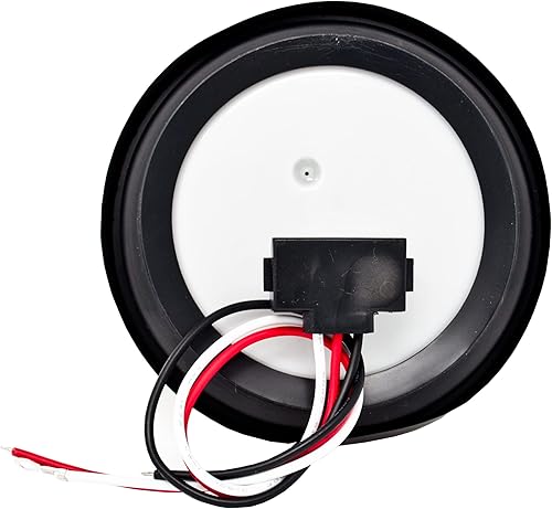 Miniatura 2 de ] 2 luces redondas superbrillantes de 4 pulgadas, 52 diodos LED, giro medio, señal de barco, luces selladas, montaje ámbar, montaje de goma para