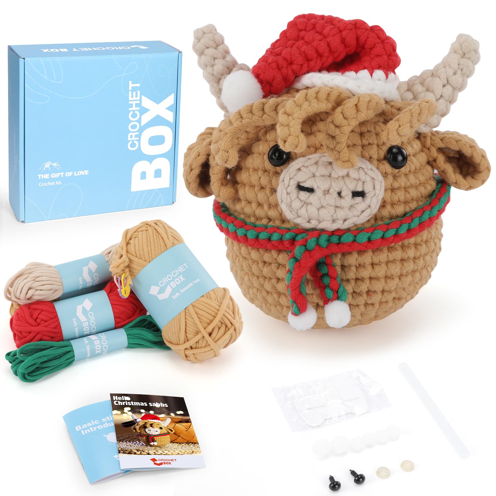 Beginner Crochet Christmas Tree Kit - FREE SHIPPING -10