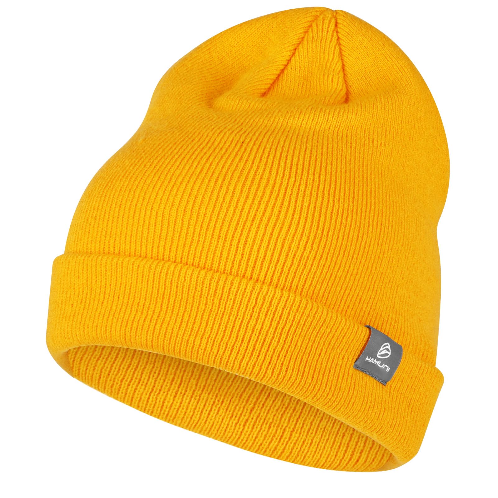 HAMUNI Beanie Mütze für Herren Damen Winter Warme Beanies Unisex Klassische Wintermützen Strickmütze Dehnbare Weiche Acryl Beanie Hat Vintage Einfarbig Strickmütze