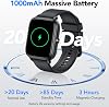 Smart Watch para Hombre Mujer (Responder/Hacer Llamadas), Monitor de Actividad con Pantalla Táctil HD de 1.83", 480 Horas de Reproducción, 112+ Modos Deportivos, Fitness y Monitor, Salud, Sueño, Reloj Deportivo para Android/iOS, Impermeable IP68, Negro 3