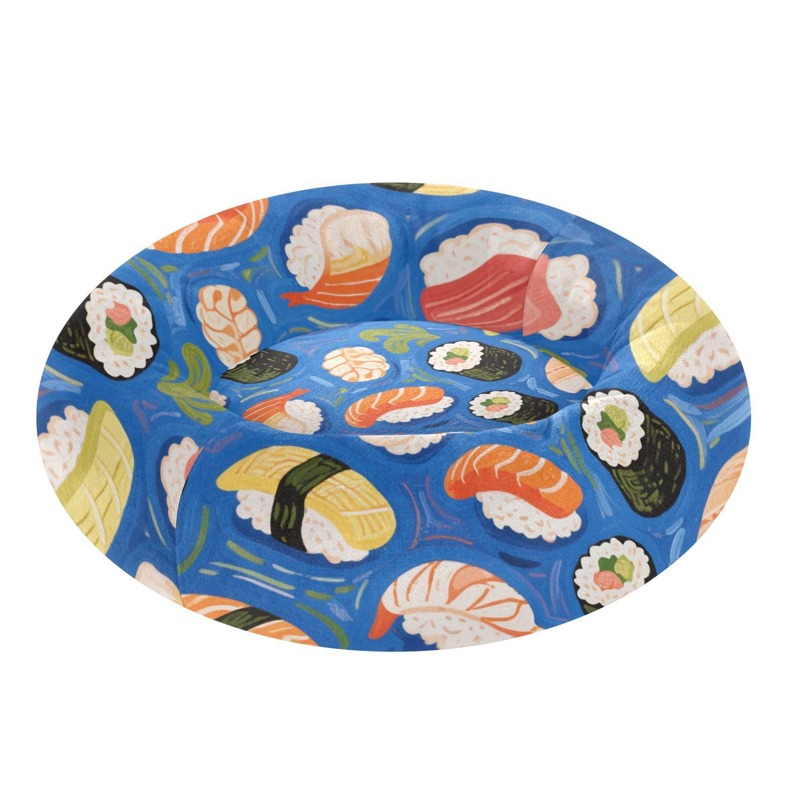 Lit pour petit animal de compagnie XS d'une finition artistique bleue