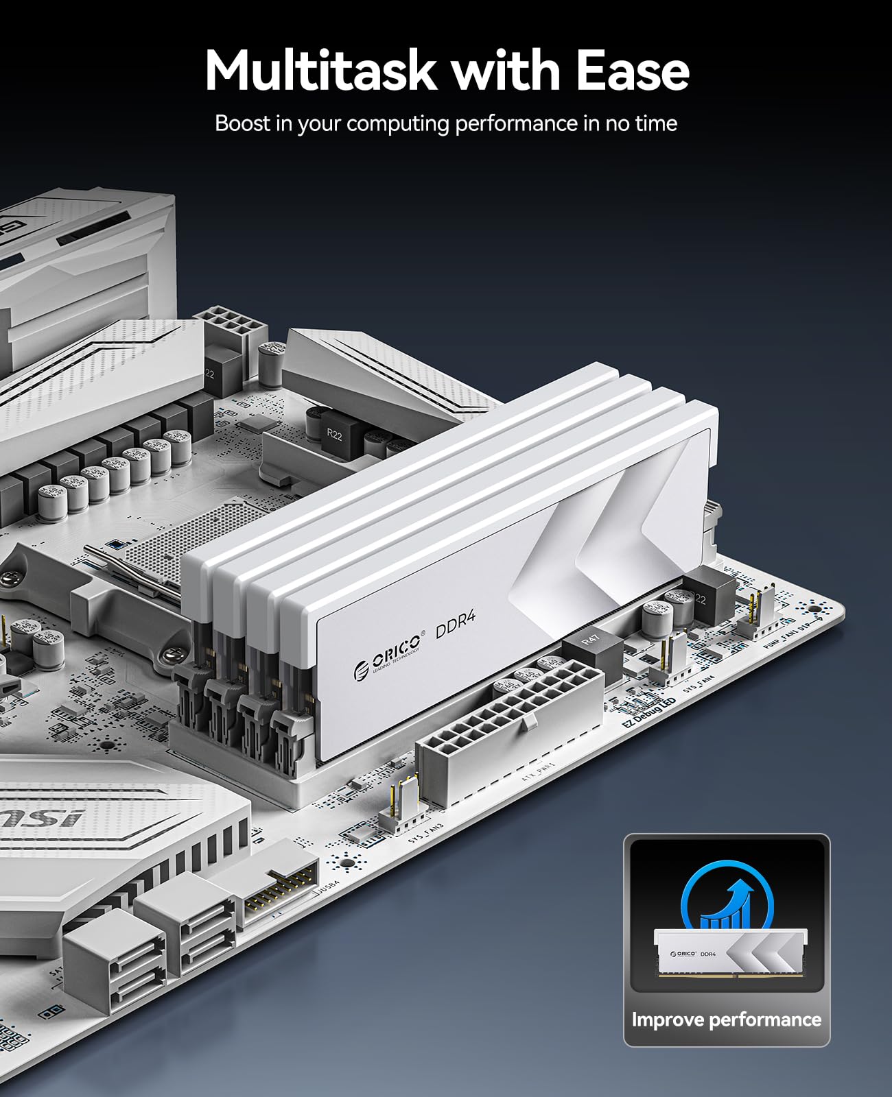 メモリー DDR43600MHz32GB ORICO Raceline RacerCL18 ORICO Raceline Racer DDR4 DIMM 32GB(16GB*2) RAM