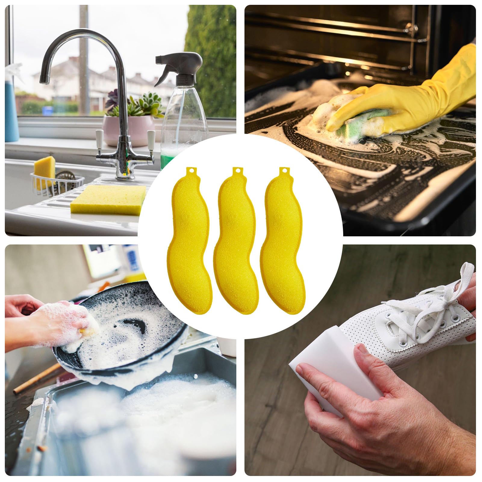 Fasolka do czyszczenia butelek wod? , szczotka do czyszczenia butelek, wielokrotnego u?ytku, g?bka, myjka z 2 aluminiowymi kulkami ceramicznymi do czyszczenia wn?trza ma?ych butelek Eubeisaqi
