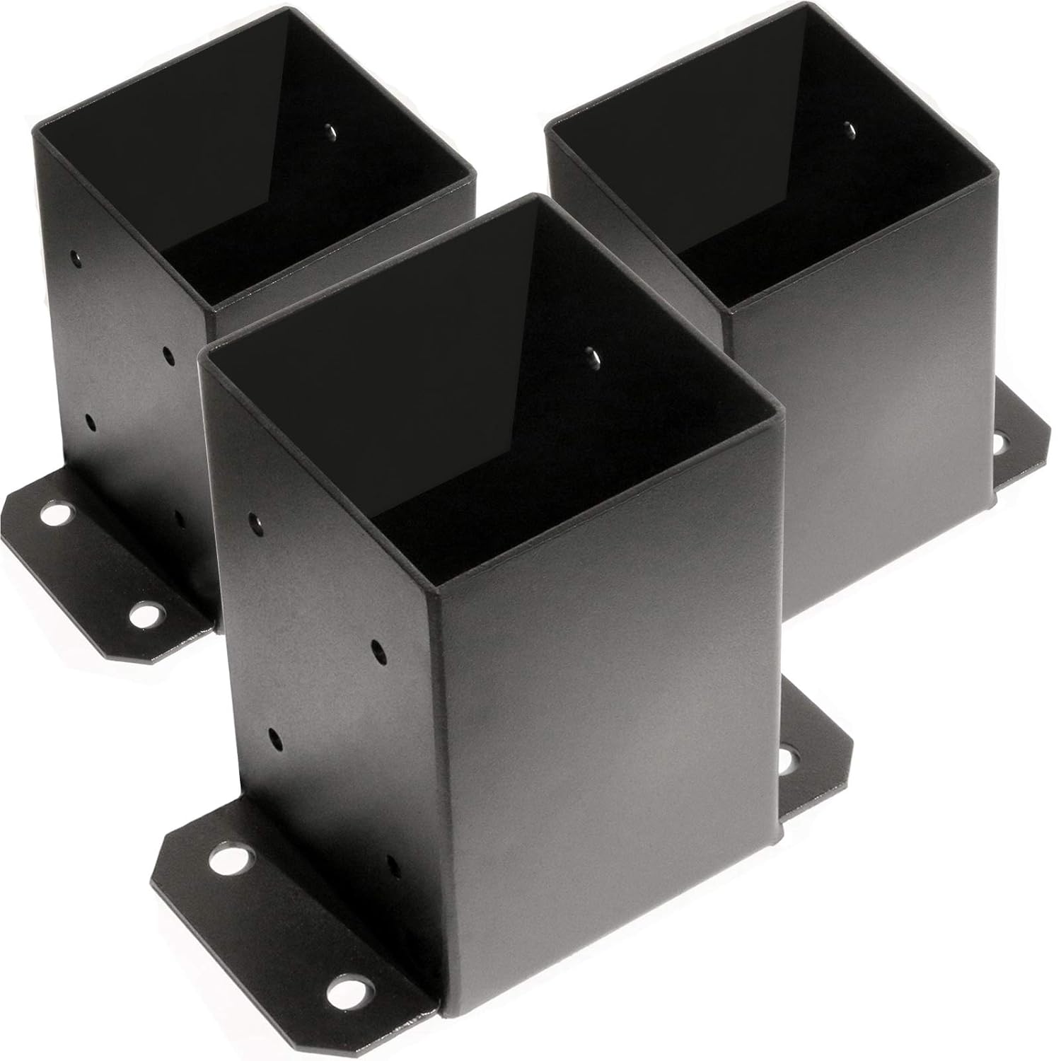 Buy SPACEEUP 4×4 Post Base 3 Pcs, Inner Size 3.6"x3.6" Post Base