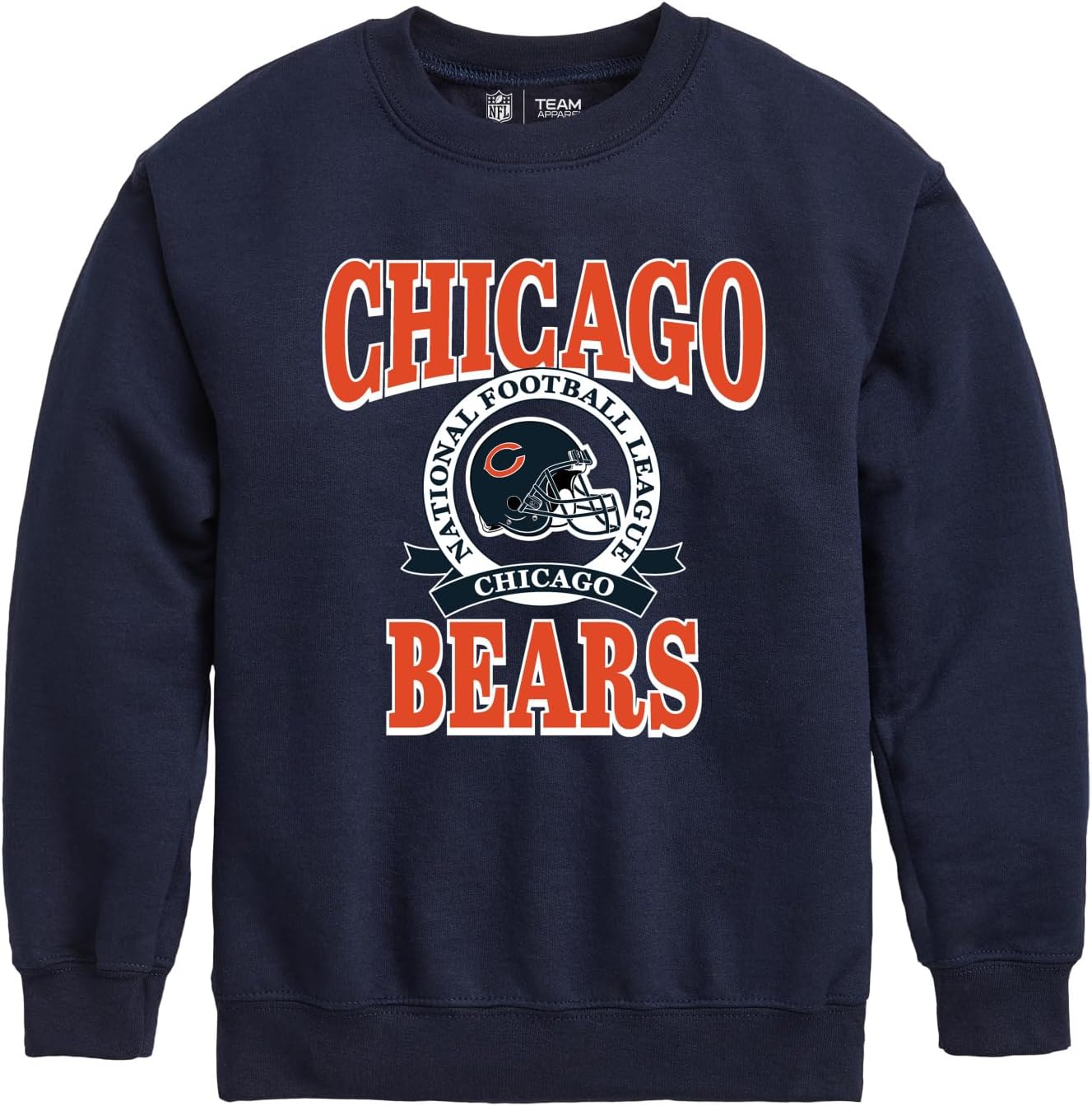 Junk Food NFL Prep - Officially Licensed Youth Pullover Fleece Crew Neck for Boys and Girls