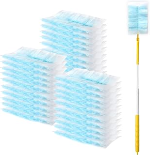30 Count Electrostatic Duster Refills Compatible with Swiffer Duster,Multi-Surface Dusting Refills,Microfibre Dusters for Cleaning with 1Pcs Retractable Handle,Unscented