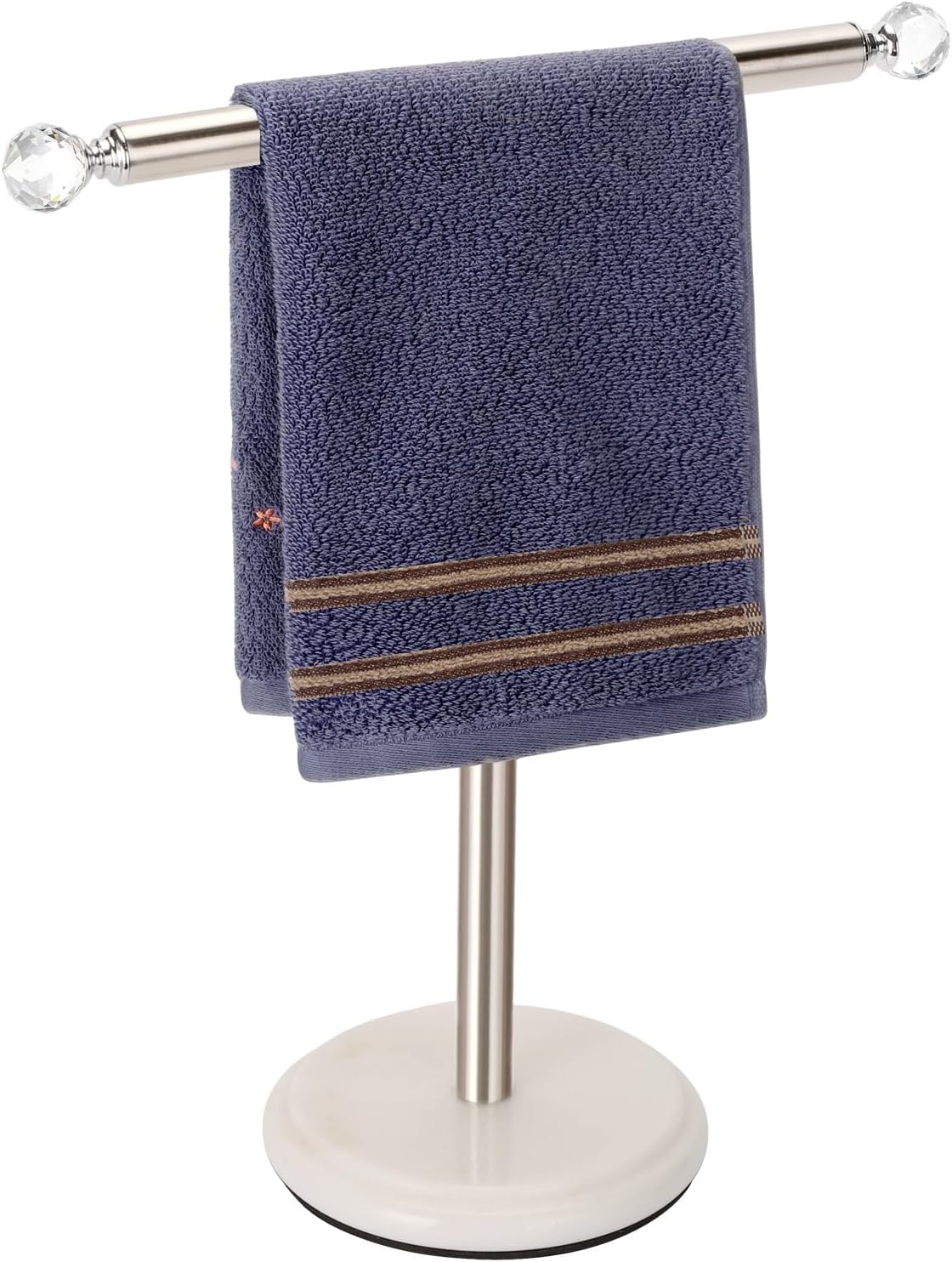 Noonext Hand Towel Holder Stand with Heavy Marble Base and