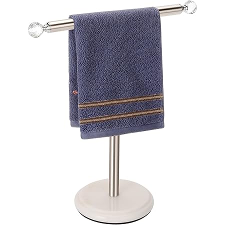 Amazon.com: Noonext Hand Towel Holder Stand with Heavy Marble Base and ...