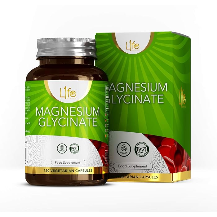 Buy LN Magnesium Glycinate Capsules 120 Vegan MagnesiumGlycinate Supplements 1000mg Providing