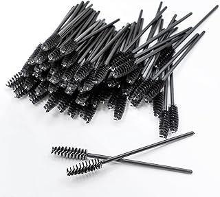 100 pestañas desechables, brochas de rímel ne...