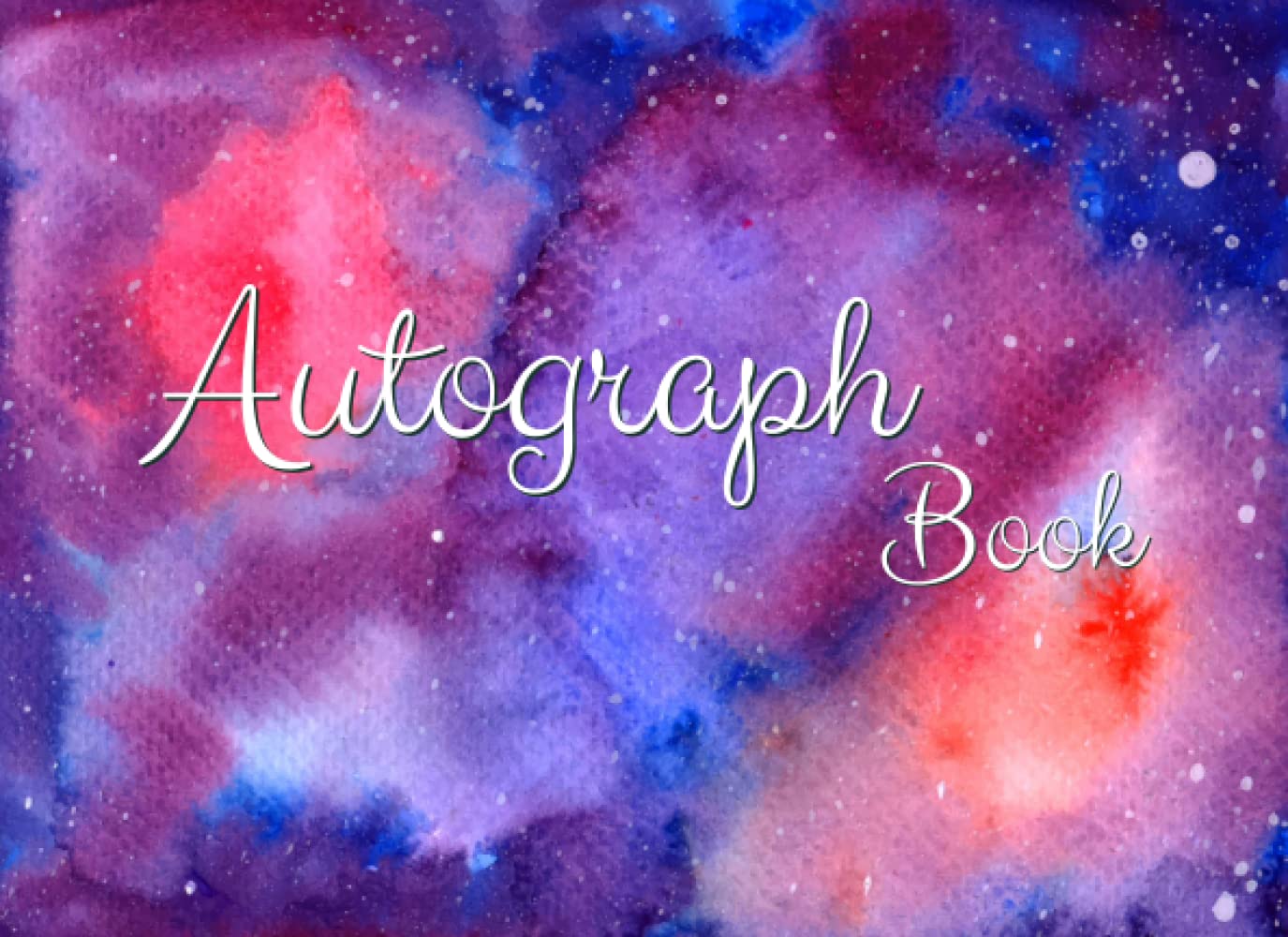 Autograph book: Signature Collection 100 Unlined Blank Pages Beautiful Design Book Size 8.25X6 Inch. Album Gift Book For Classroom, Celebrities,