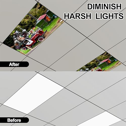 Miniatura 2 de Paquete de 6 cubiertas de luz fluorescente para luces de techo tradicionales en el hermoso valle de Cocora ubicado en la región de Salento Quindio,