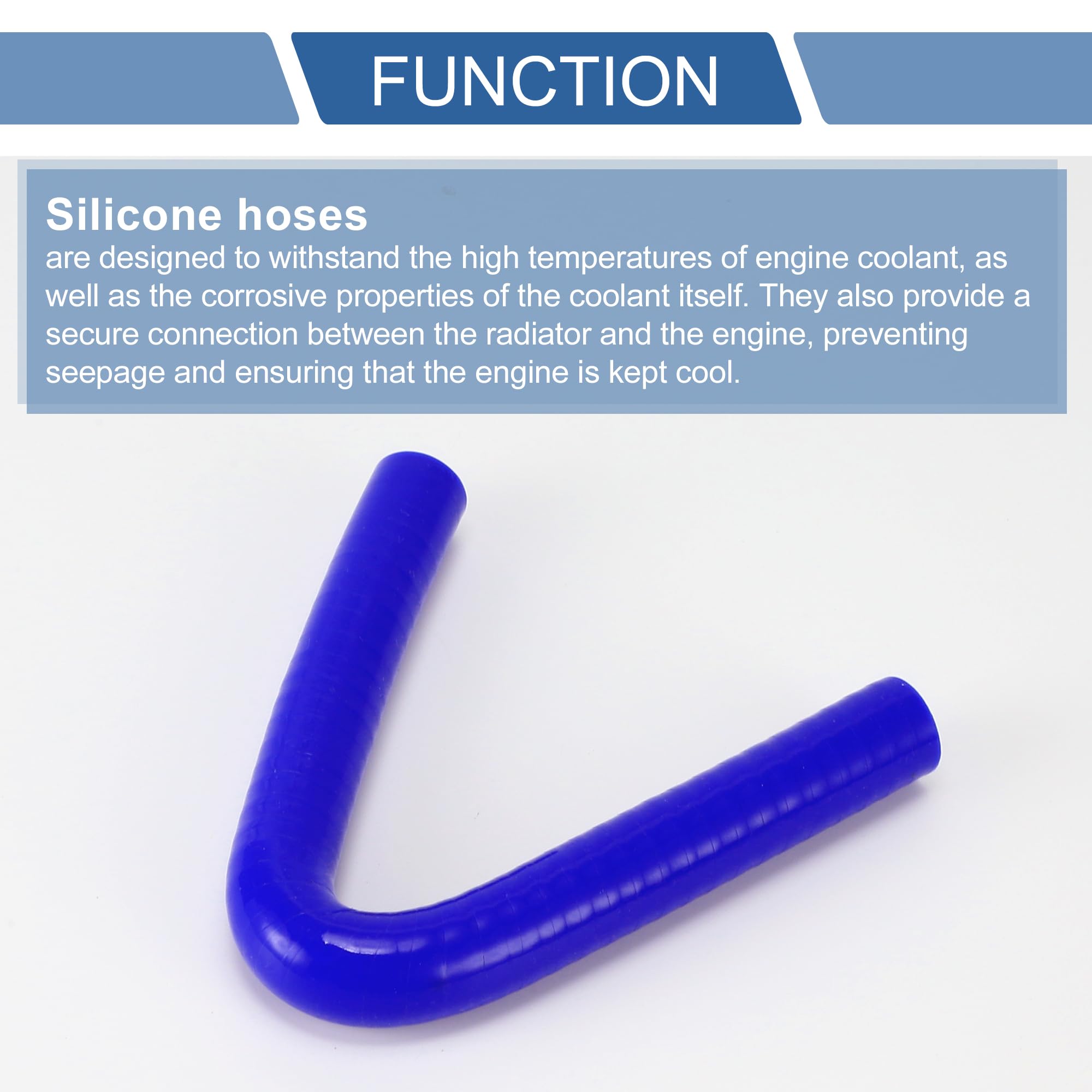 Manguera De Silicona Para Coches X AUTOHAUX - Diámetro 12 Mm, Longitud 120 Mm, Ángulo 135°, Resistente A Temperaturas De -60°C A 300°C