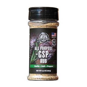 Pit Boss GSP Rub Garlic Salt Pepper BBQ Seasoning, AllPurpose Blend for Brisket, Chicken, Vegetables & Grilling 6.6 oz Bottle