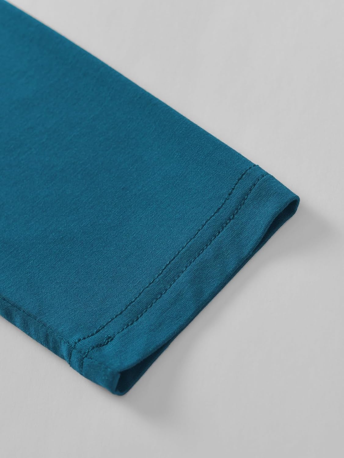 Latuza Women's Petite 2 Piece Pj Lounge Set Petite Length Top Wide Leg Pants - Image 4