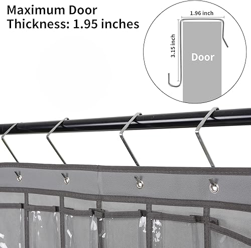 Miniatura 3 de Organizador de bolsillo de aula para calculadora de teléfono, organizador de bolsillo transparente para almacenamiento en el aula, organizador de