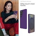 YATWIN Silicone Back Case for Samsung Galaxy S25 Ultra, Soft-Touch Phone Back Cover for Samsung Galaxy S25 Ultra - Purple gallery image