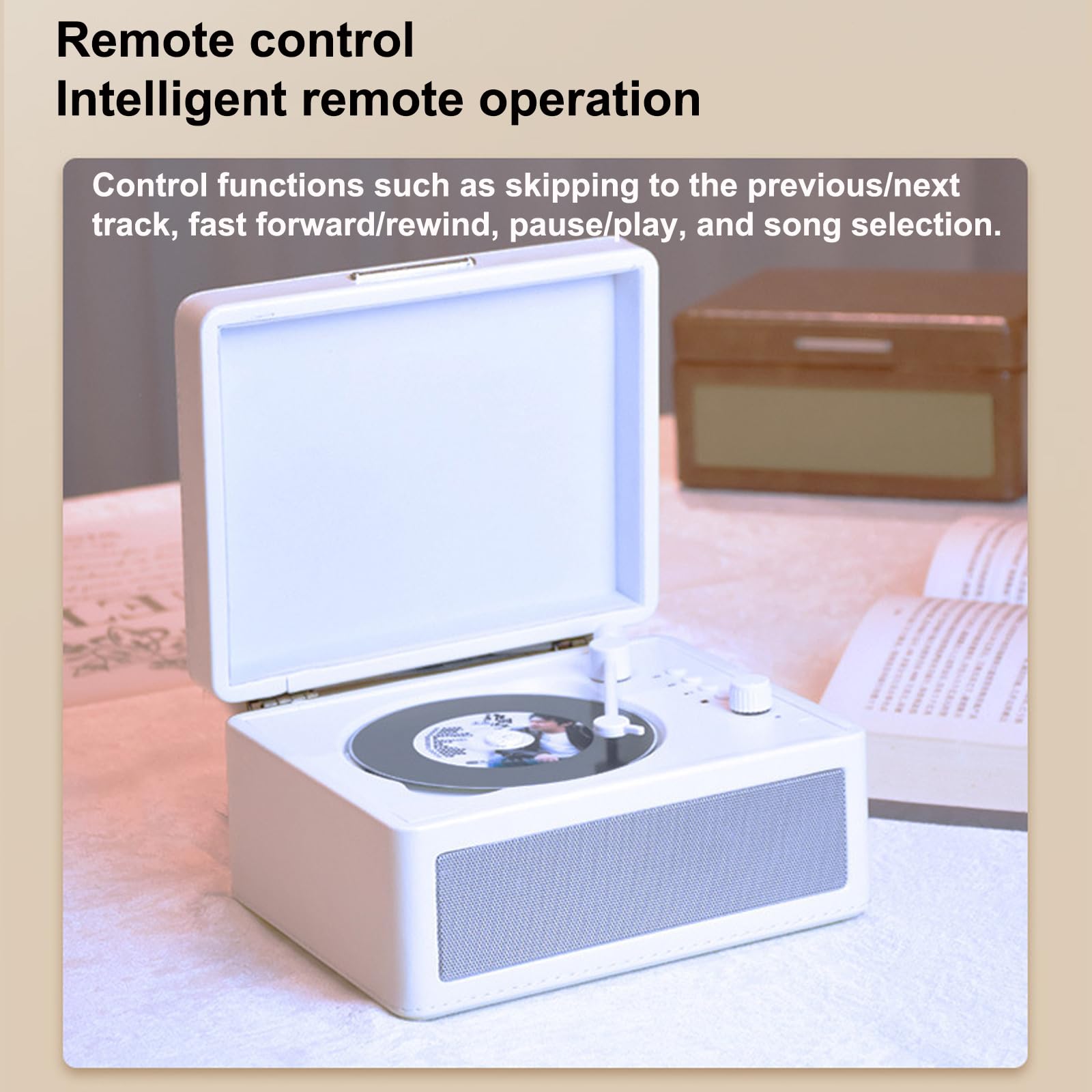Wielofunkcyjny odtwarzacz CD, przenośny odtwarzacz CD ze sterowaniem pokrętłem, dźwięk przestrzenny 3D, obsługa płyt CD/pendrive USB/kart TF, stabilna wydajność, dla entuzjastów płyt CD
