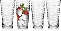 Vista 7 de Glaver's Juego de 4 vasos de vidrio Highball, 17 onzas, cristalería básica para enfriar, ideal para agua, jugo, cócteles, té helado y mucho más.