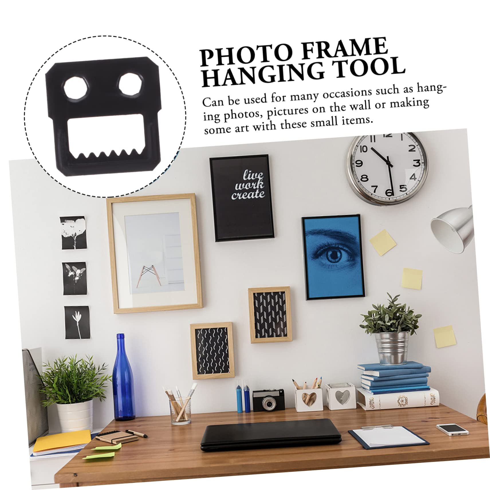 ANKROYU 50PCS Cintre Pour Cadre Photo, Kit De Crochets De Suspension Pour Cadre Photo, Crochet De Suspension Mural Pour Photo En Fer, Crochets De Suspension Pour Photo De Famille (D Type