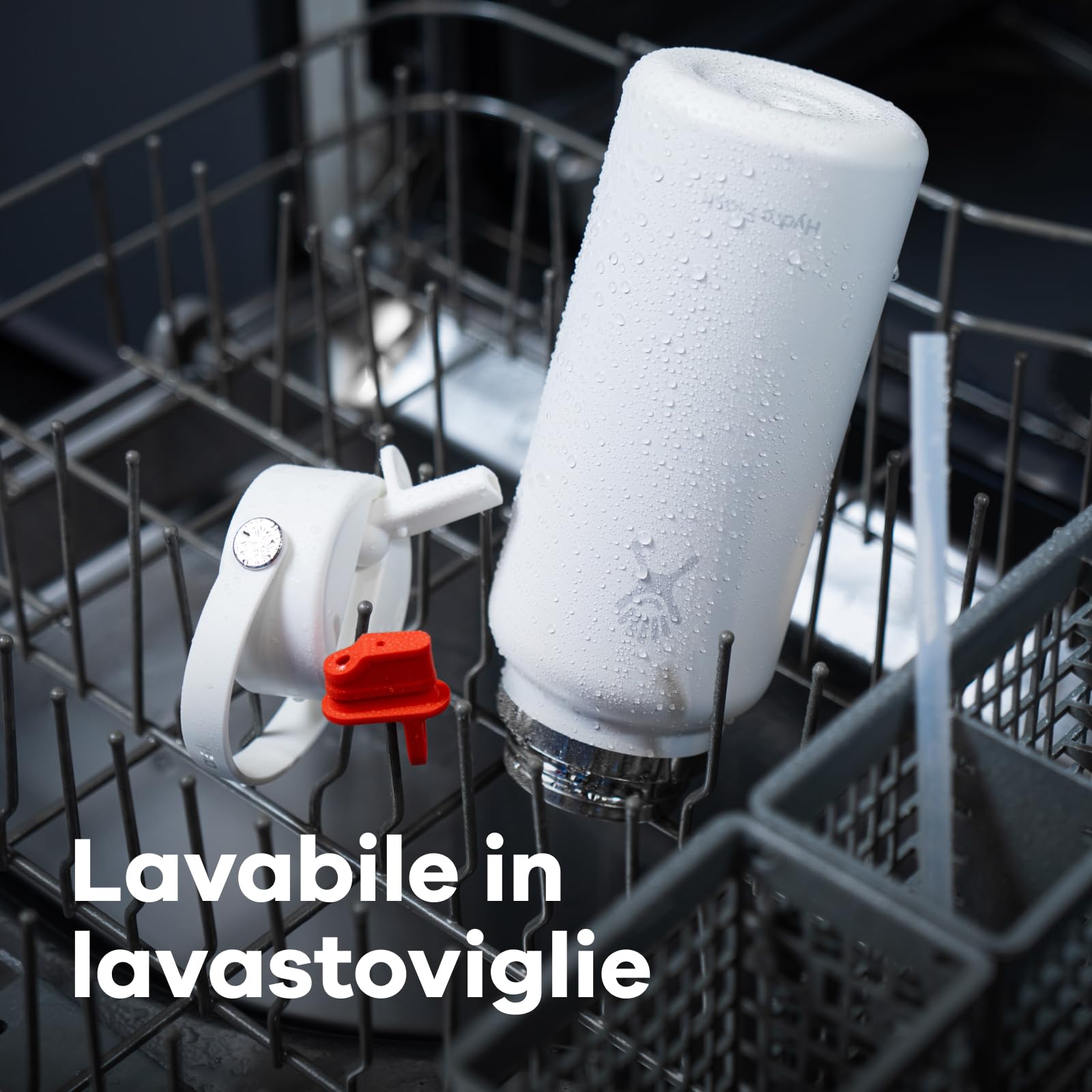 Hydro Flask – Wide Flex Straw Cap 946 ml (32 oz) Bottle – Acciaio Inox, Cannuccia Ermetica, Lavabile in Lavastoviglie – Isolato Freddo 24 Ore – Compatibile con Cubetti di Ghiaccio – Agave
