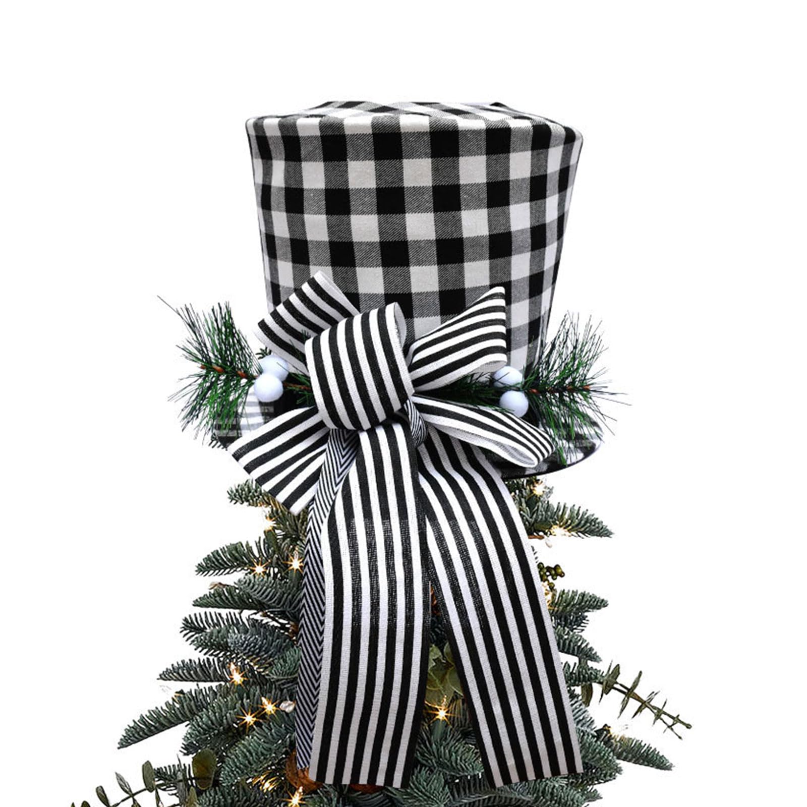 Chapeau de sapin de Noël anti-chute avec pommes de pin durables