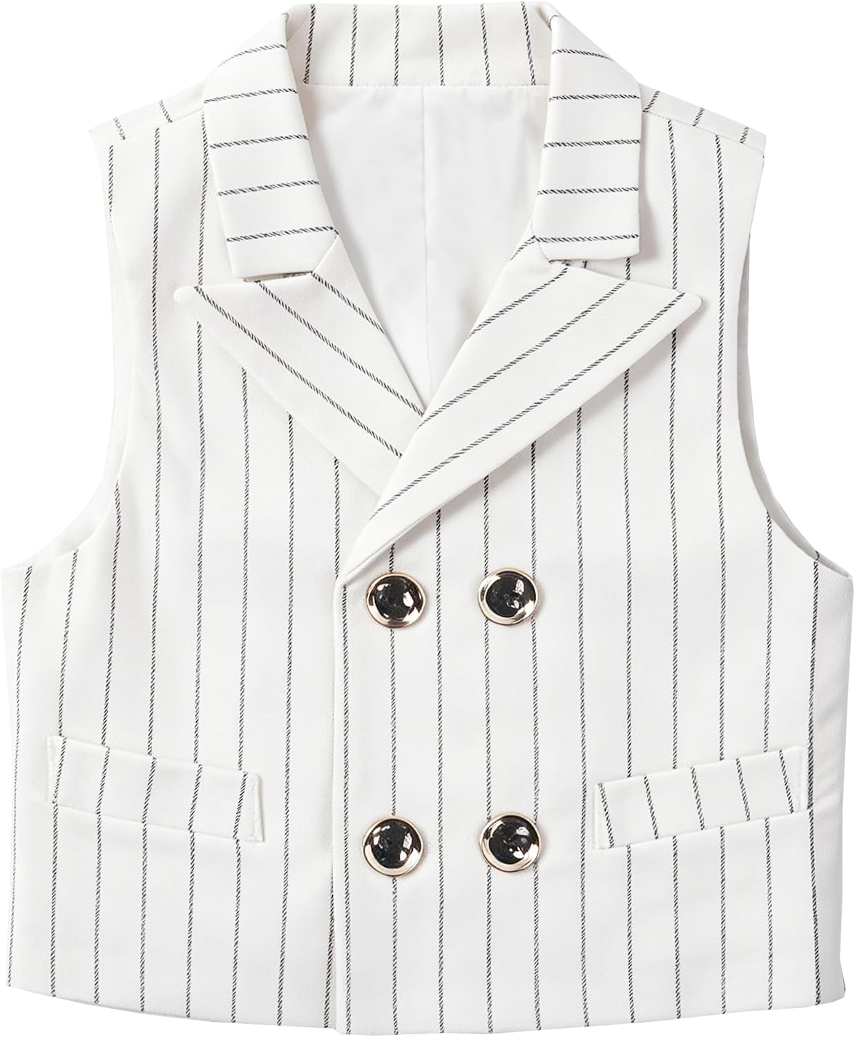 Boys Formal Suit Vest Solid Vest for Toddler Kids Formal Wedding Outfit