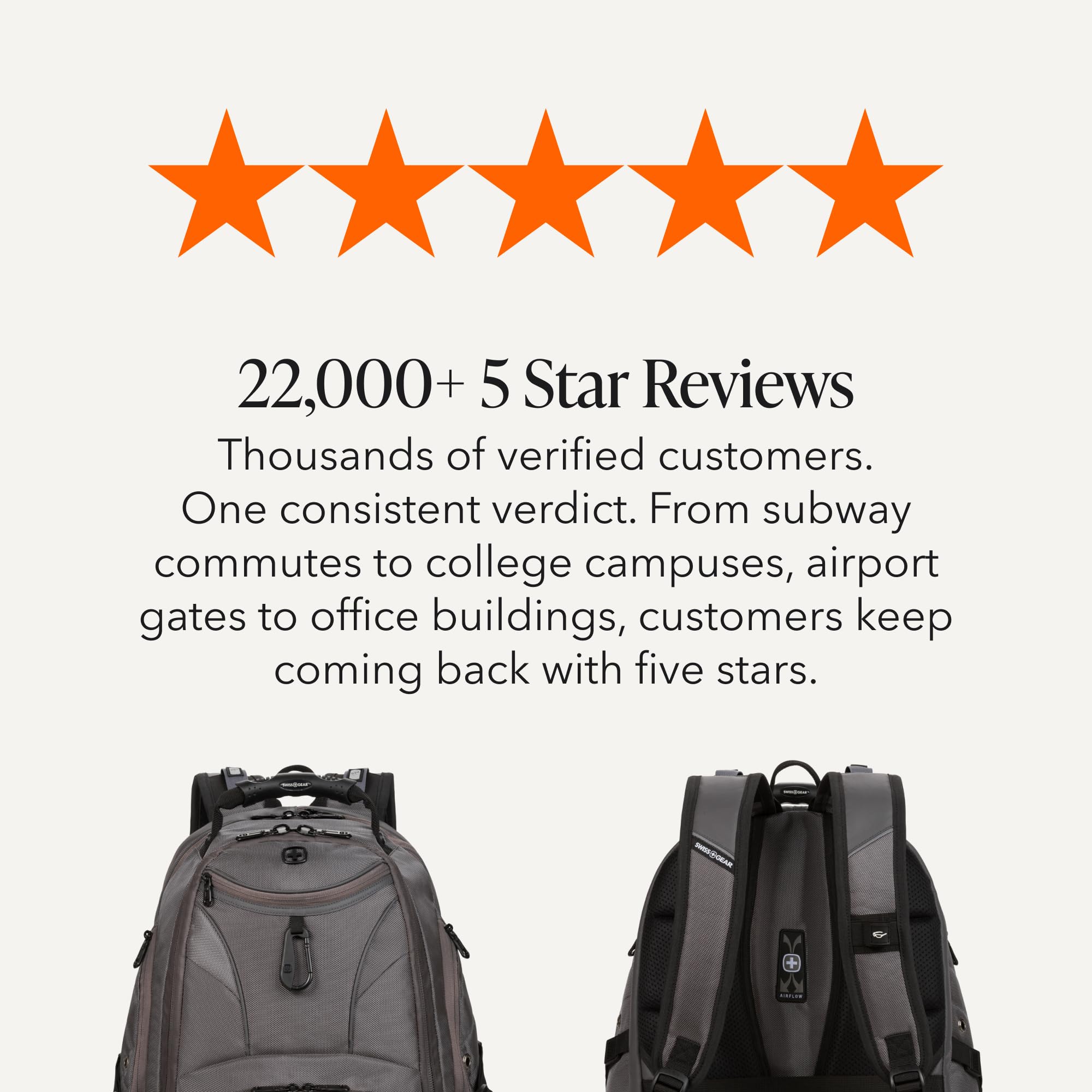 SWISSGEAR 1900 ScanSmart Laptop Backpack, Fits Most 17-Inch Laptops, TSA-Friendly Lay-Flat Design, RFID Protection, and Tablet Pocket, Black, 31L, 18.5-Inch view 9