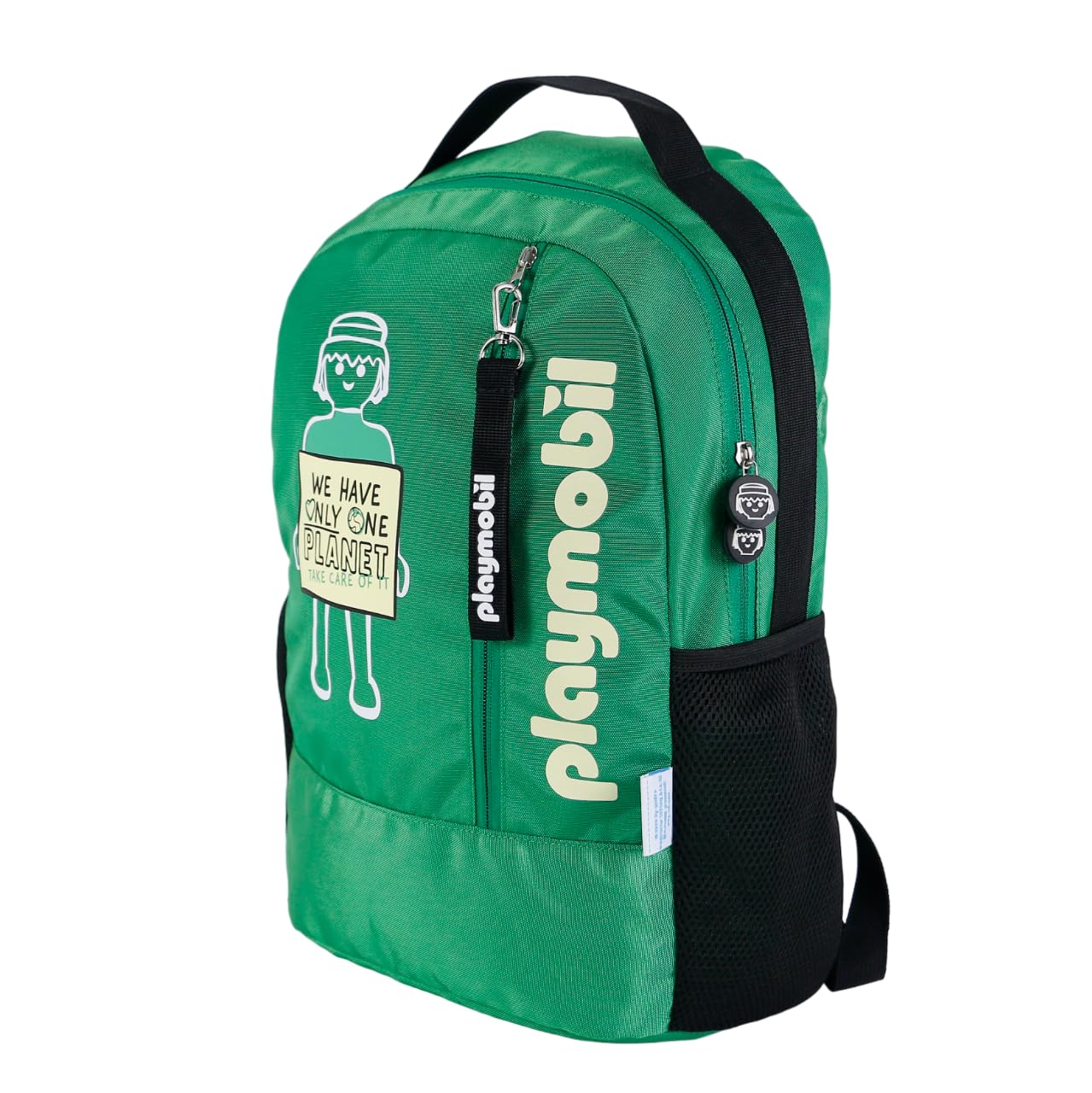 DOHE - Mochila Escolar - 5 Bolsillos (1 para Ordenador Portátil), Tamaño Grande, Tirantes y Espalda Reforzados, Mochila Estudiantes, Playmobil Core, Material Escolar - Azul