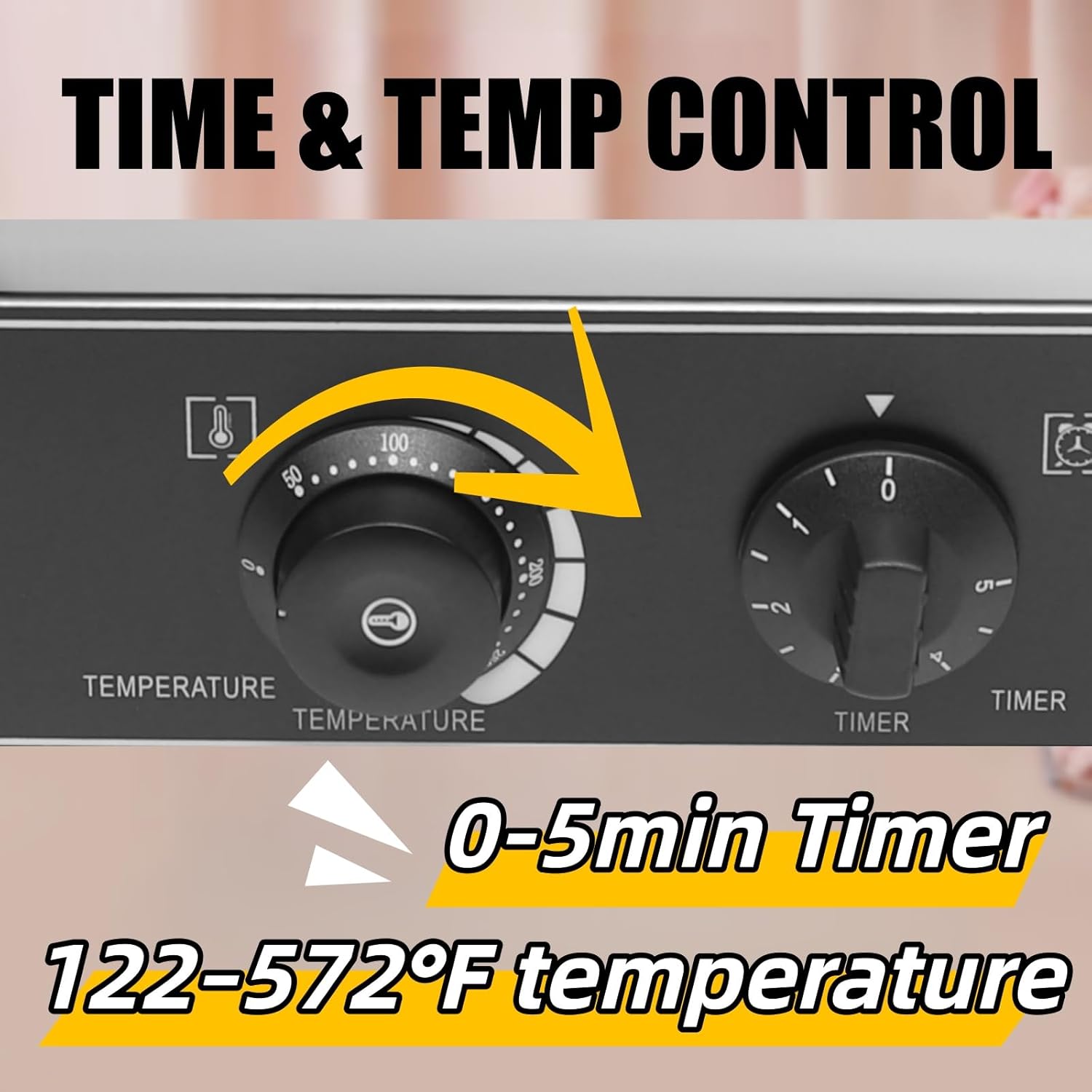 Commercial Waffle Donut Machine, 6 Holes Double-Sided Heating 50-300℃, 110V 1550W, Electric Doughnut Maker, Non-stick Donut MakerTeflon-Coating for Professional Kitchen