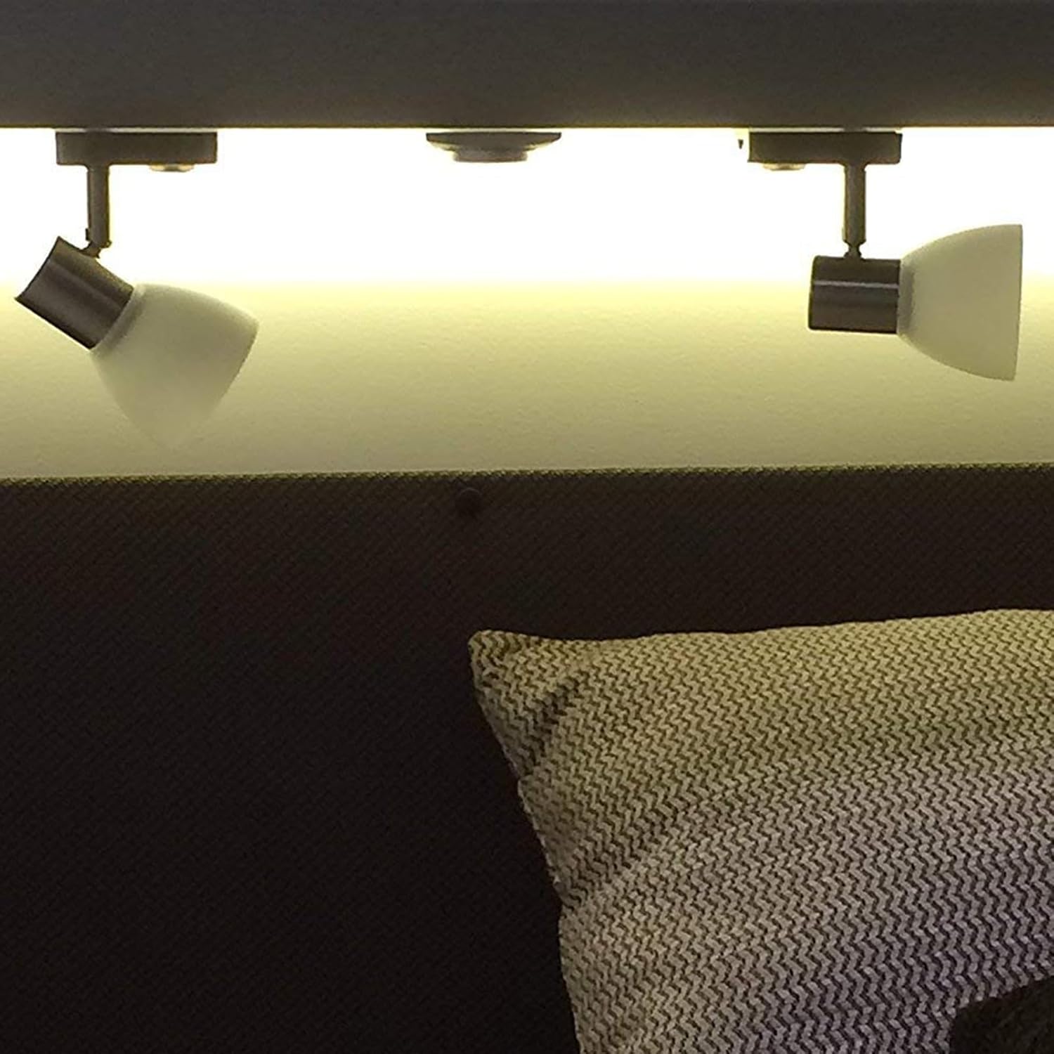 FOTN 2 Packs RV Interior Lights LED 12V Reading Light 3W with USB Port，Marine Reading Lamp Touch Switch Dimmable Warm White for Caravan Boat Camper Van Yacht Indoor, Chrome