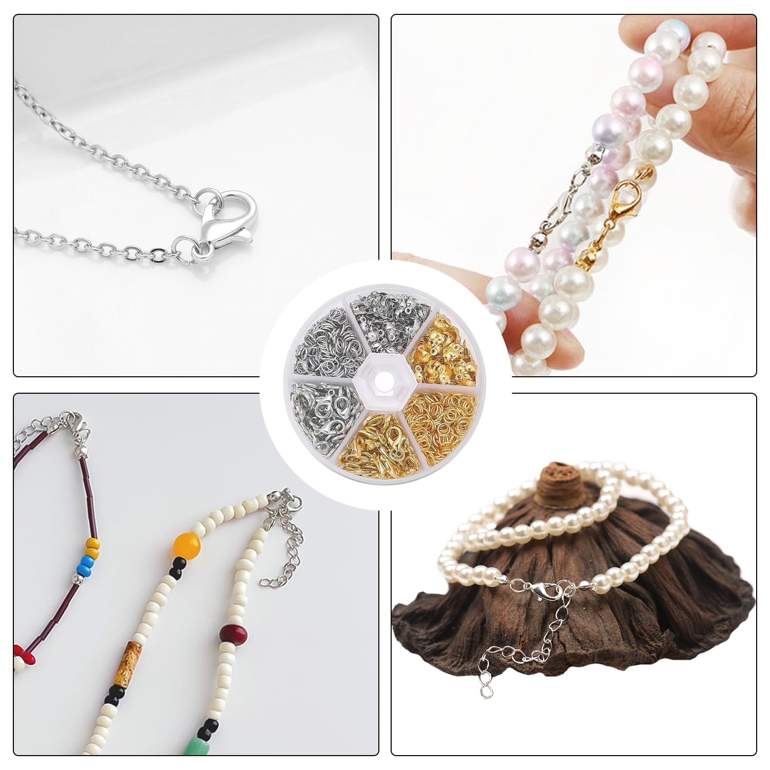 Collier bicolore UNOAERRE en or Fermoir mousqueton - Bijoux et montres