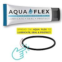 Vista 2 de Aqua Flex Grasa lubricante de silicona prémium Grado alimenticio registrado por la NSF Solución de lubricante versátil para piscina y spa, juntas