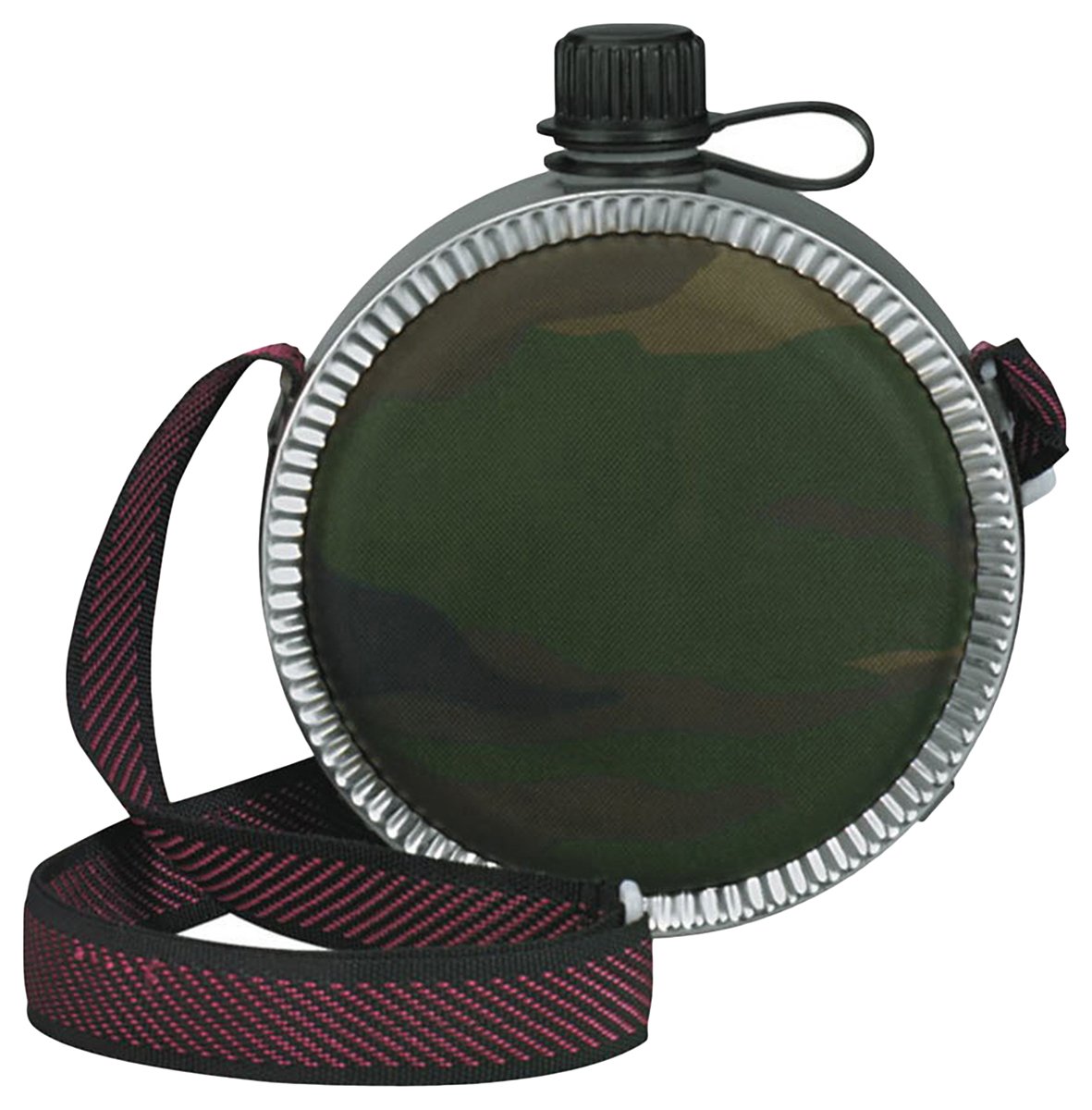 Rothco Mini Desert Canteen, Woodland Camo
