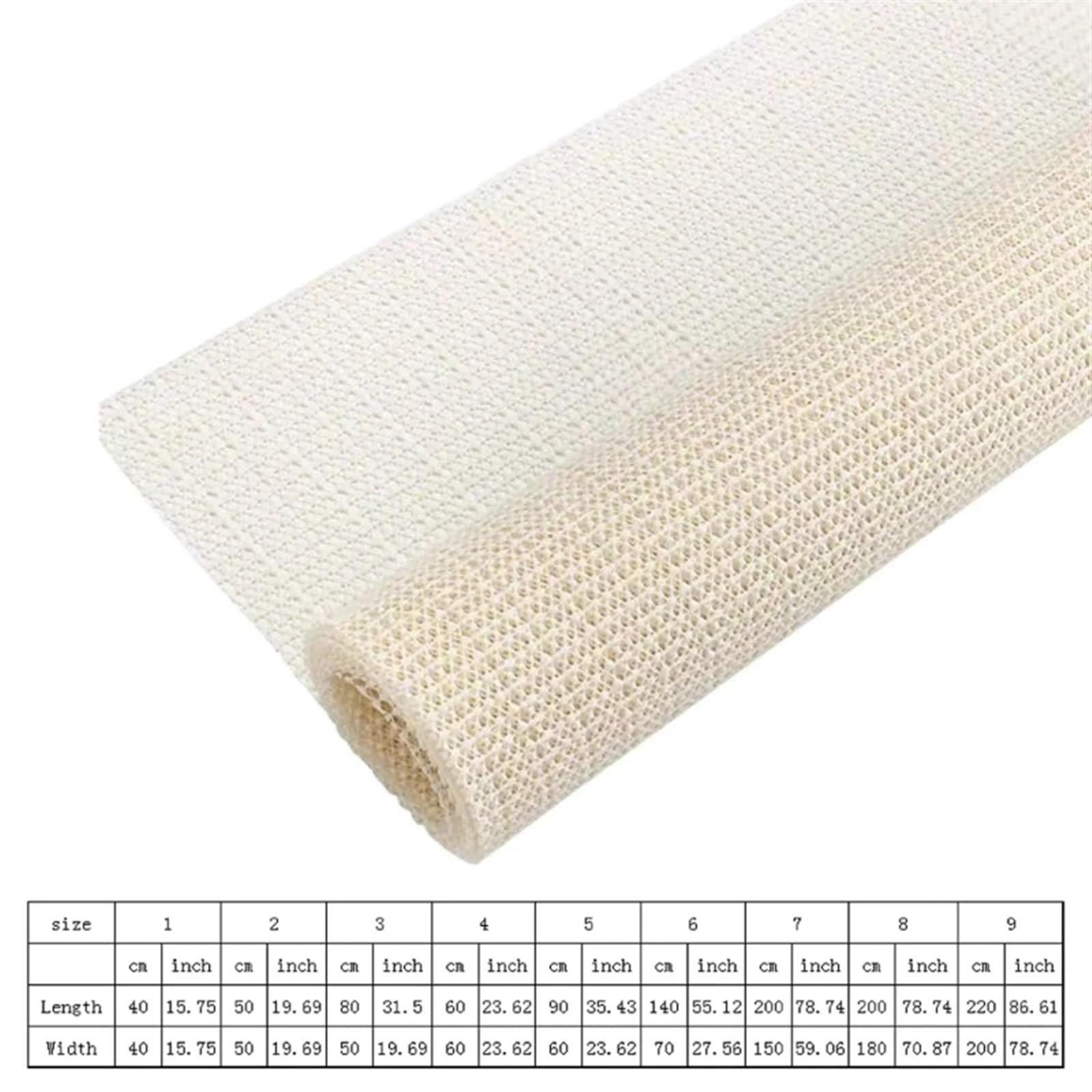 Rutschfeste Teppichgreifermatte Rutschfeste Unterlage, Teppichgreifer, multifunktionale Auskleidung, rutschfeste Matte, Netzgewebe for harte Böden, Kissen, Schubladenrückseite, langlebig Rug Gripper (