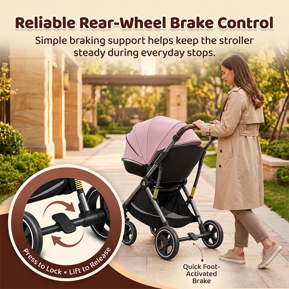 StarAndDaisy Coballe Stroller - Recline & Safety -5
