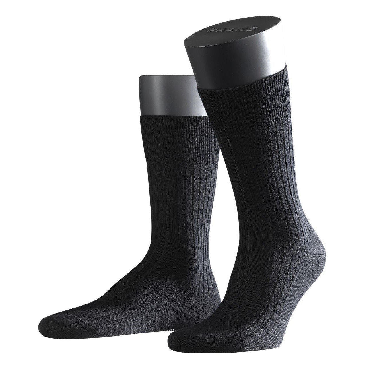 FALKE City Herren Socken Bristol Pure 3er Pack, Größe:45/46;Farbe:black