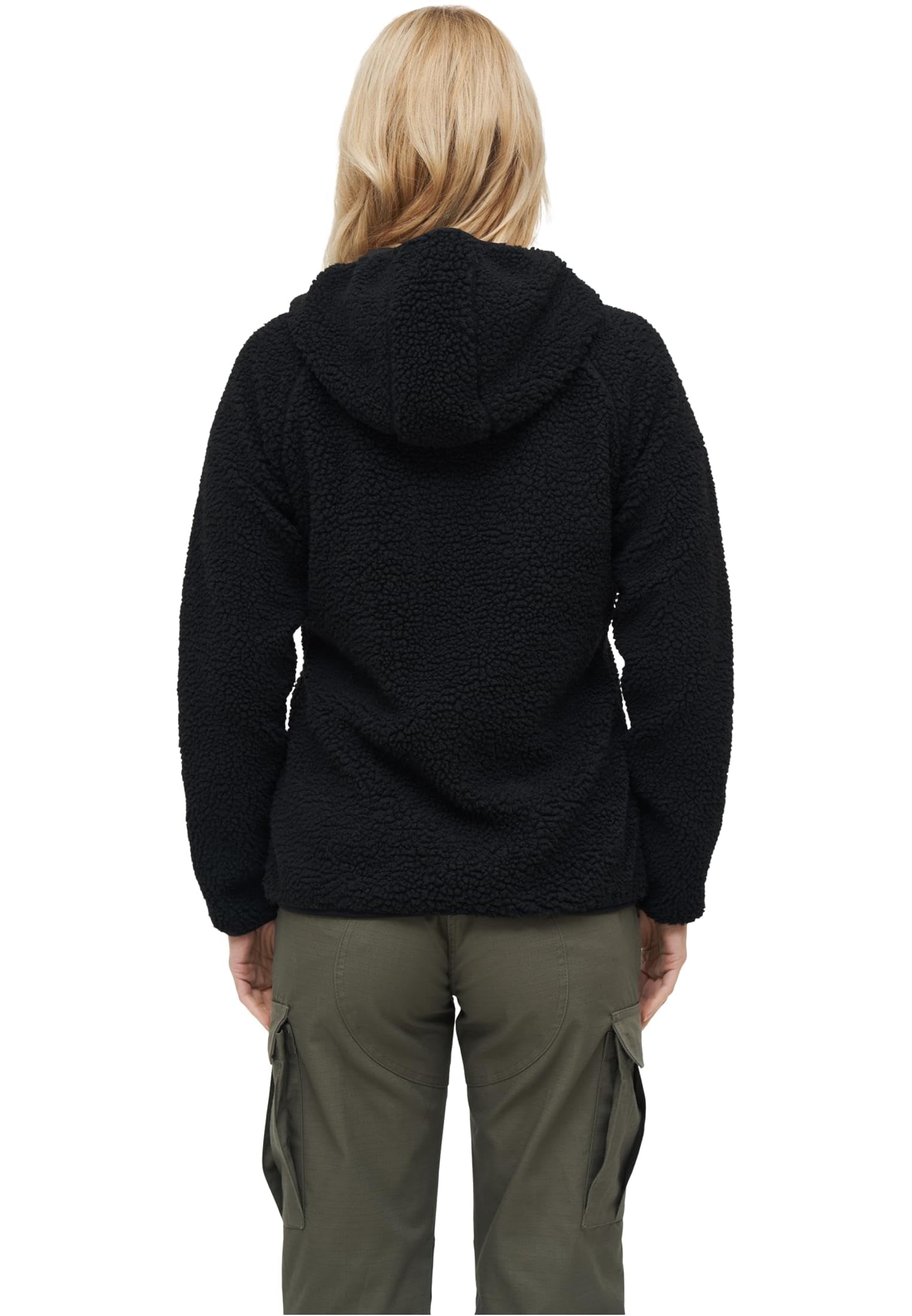 Brandit Ladies Teddy Fleece Jacket Donna Giacca In Pile mimetico bosco
