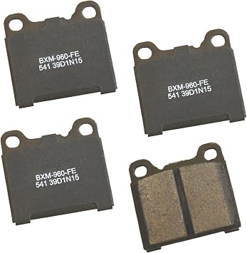 Bendix Premium SBM541 Semi-Metallic Rear Brake Pads for Volvo 240 1993-1991, 740 1992-1991, 780 1987, 940 1995-1991, 960 1994-1992, 960 1997-1996