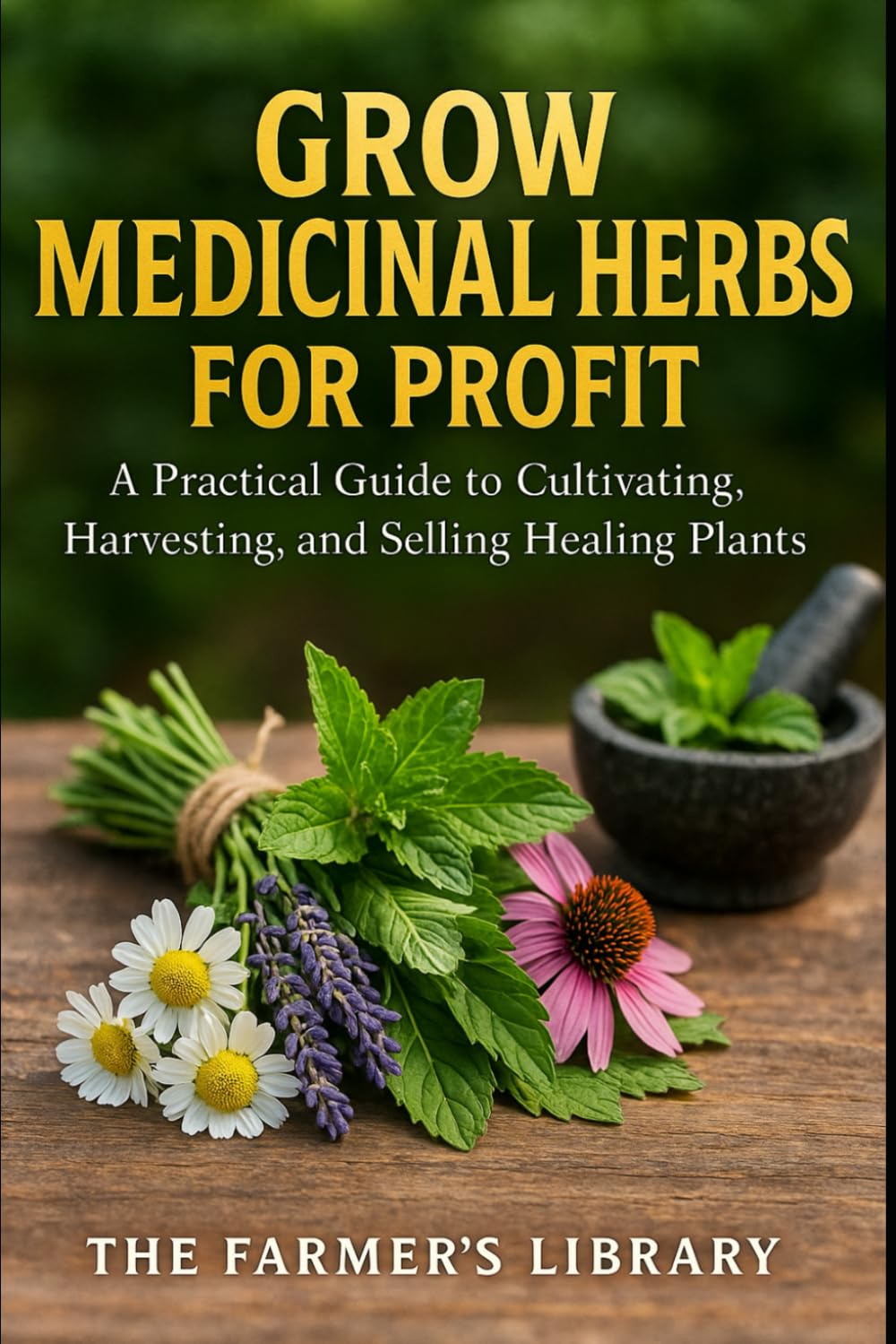 Grow Medicinal Herbs for Profit: Cultivate, Harvest & Sell Healing Plants: Teas, Tinctures, Oils & Skincare—Organic Methods, Drying, Distilling & Market Strategies