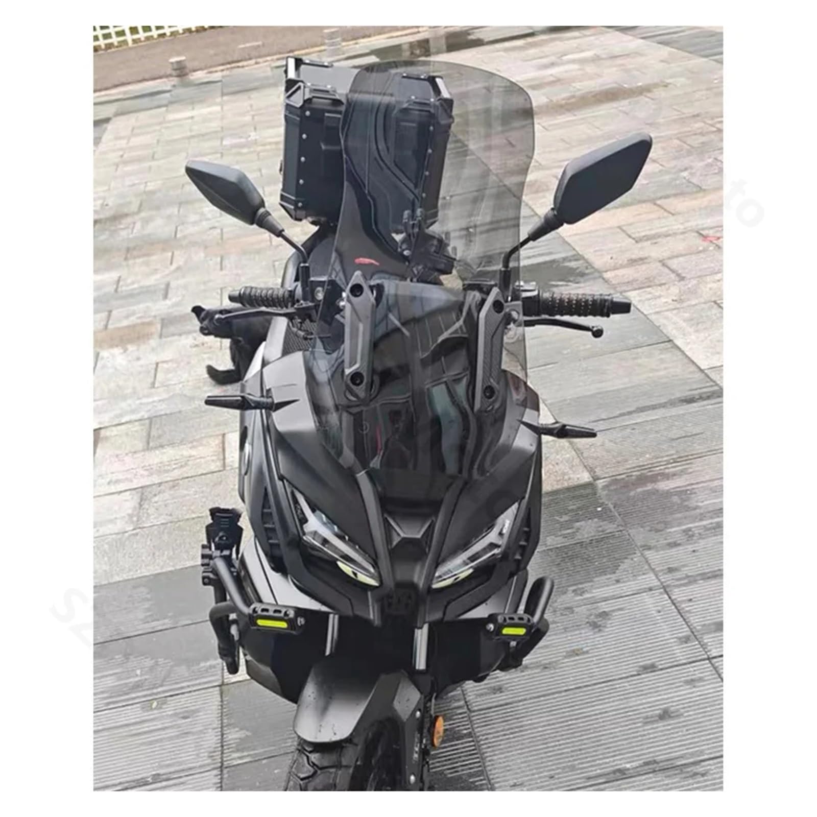 Cupolino Moto Per VOGE Per SR1 125 Per ADV Per SR150S Per Accessori Per Moto Parabrezza Deflettori Anti Visiera Parabrezza Per Motocicletta(Gray 58CM)