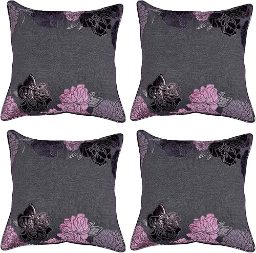 Miniatura 8 de Decozen Funda de almohada  Decoración del hogar, fundas de almohada bordadas de retazos de poliuretano para sala de estar, dormitorio, fundas de