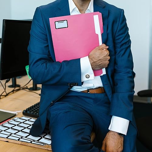 Miniatura 4 de 500 etiquetas legales para exposiciones de 1.65 x 1 pulgadas, etiquetas de exposición, calcomanías de exposición, etiquetas en blanco para carpetas