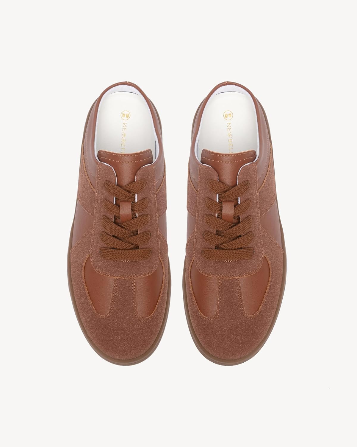 NEWBELLA Women's Lace-Up Mule Sneakers Fashionable Backless Sneakers for Women - Image 5