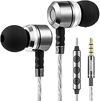 Vista 1 de Sephia SP3060VC - Auriculares con cable y micrófono, auriculares intrauditivos con graves profundos y aislamiento de ruido, controladores de 10mm